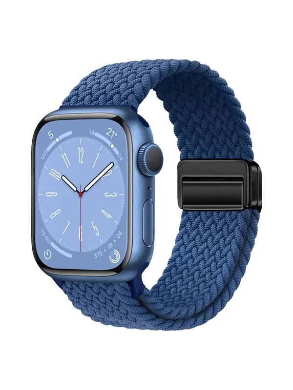 Lippa Apple Watch Nylon Strap incl. Magnetic Clasp 38/40/41 mm - Blue