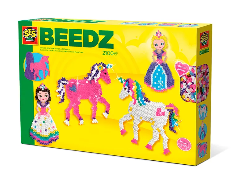 SES Creative Beedz Iron-on beads - Unicorns and princesses