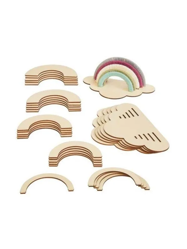 Colorations - Make and Decorate your Own Wooden Rainbow Set of 6