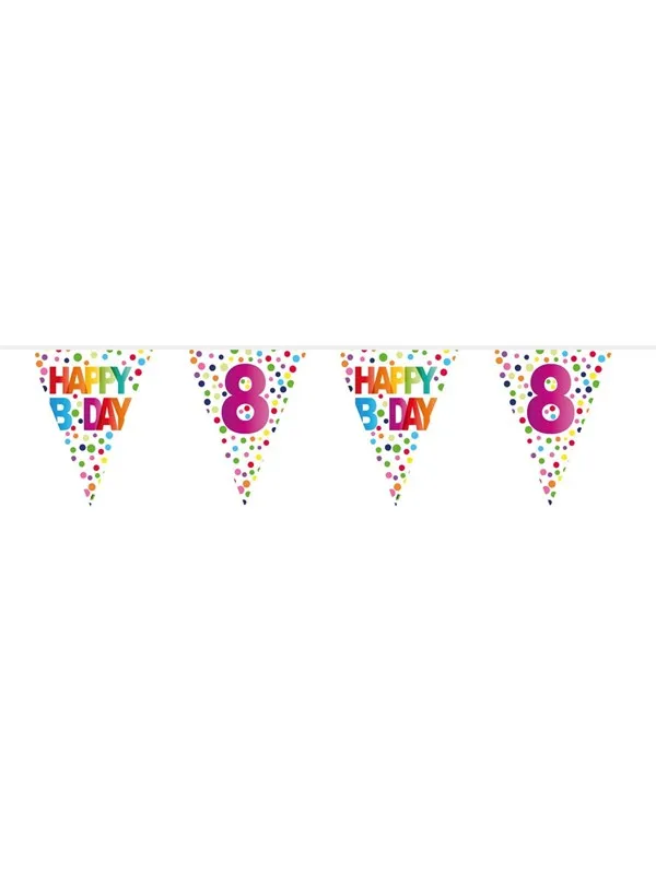 Folat BV - Flag line Confetti 8 years 10 meters.