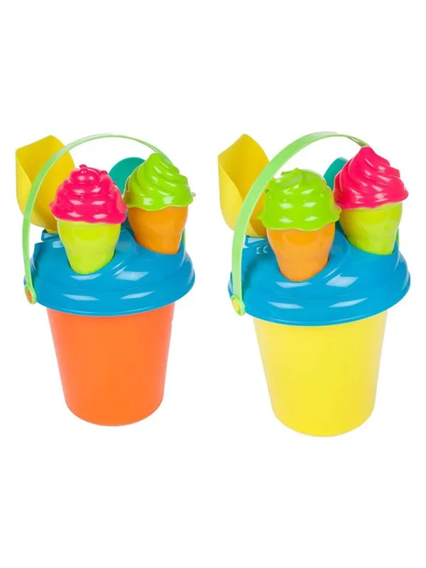 Toi-Toys Play Out Beach Set Bucket and Ice Molds 8pcs.