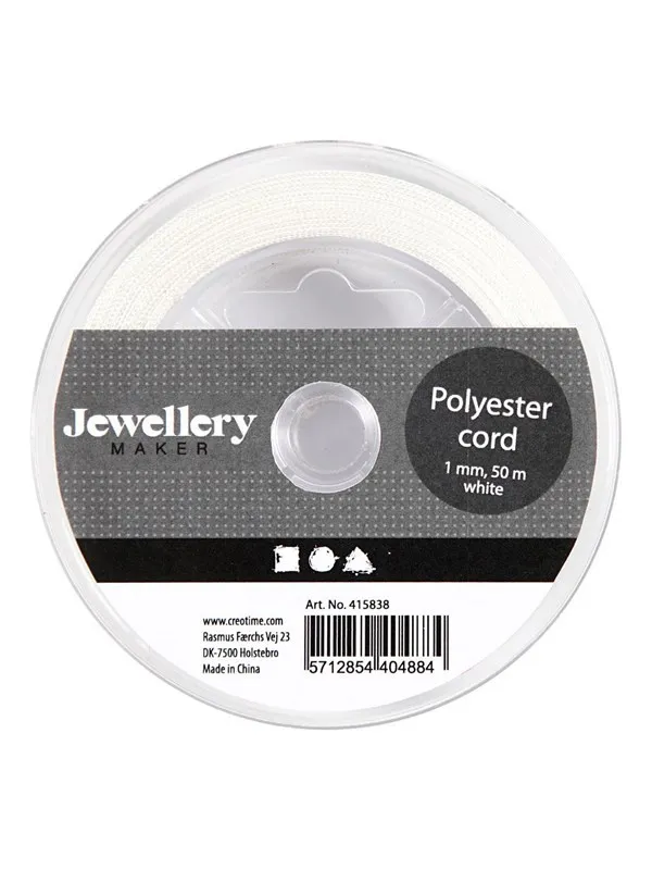 Creativ Company - Polyester Cord White 50m