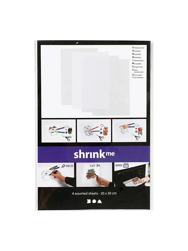 Creativ Company - Sheets Shrink Film Various 20x30 4 pcs.