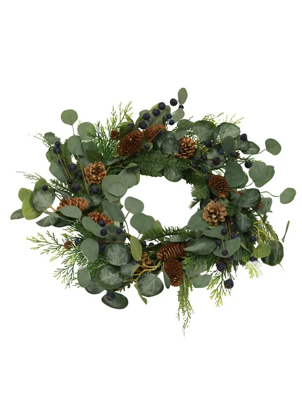 NORDIC WINTER Artificial Wreath Ø50 cm w/blueberry