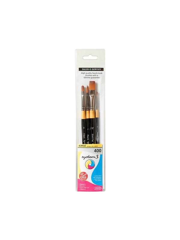 Daler-Rowney System3 Wallet Brush 400 4 pcs