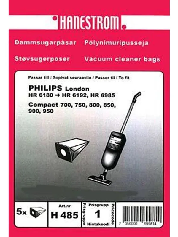 hanestroem Vacuum Cleaner Bags - 5 pcs