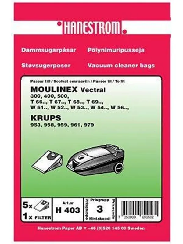 hanestroem Vacuum Cleaner Bags - 5 pcs