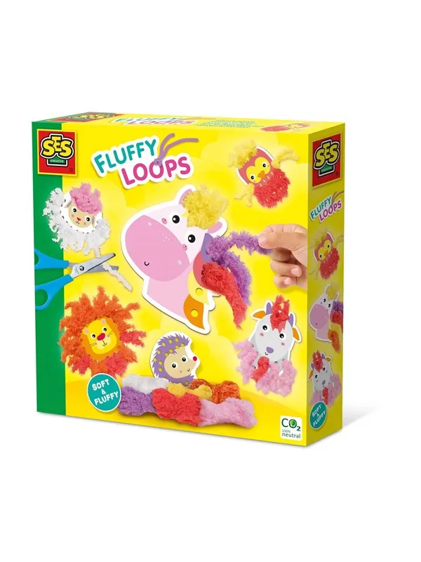 SES Creative Fluffy Loops - Soft Yarn Animals