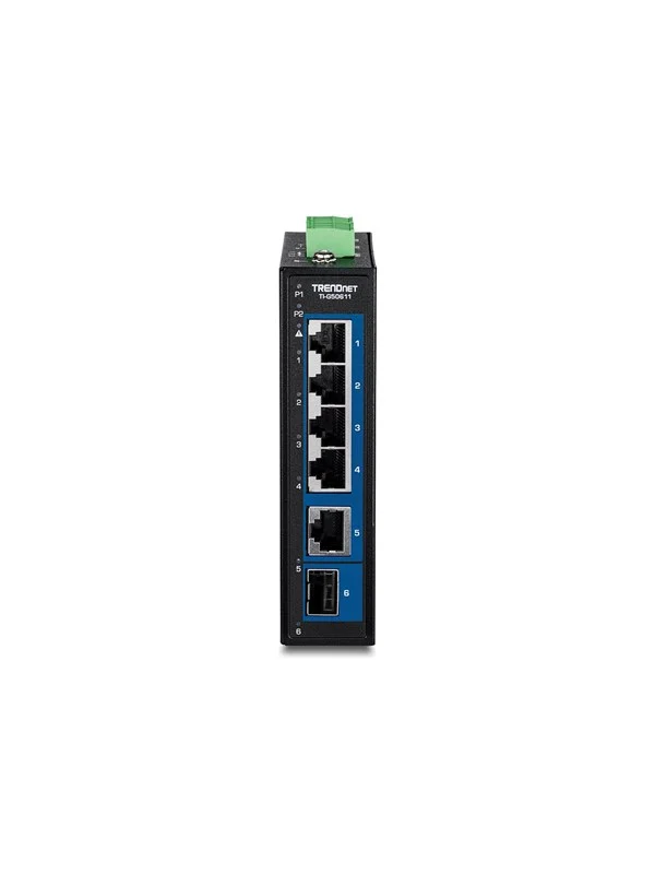 TRENDnet TI-G50611 - Version v1.0R - switch - industrial - 6 ports - TAA Compliant