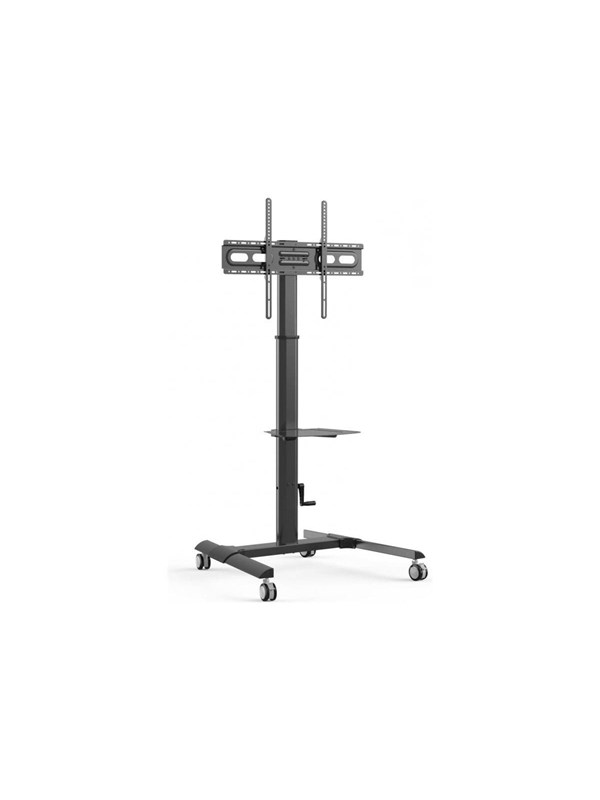 TECHLY cart - for LCD TV - with shelf - black - Max 40 kg - recommended for 70"