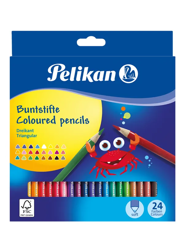 Pelikan PELIKAN 24 FARGEBLYANTER TREKANTET 3MM