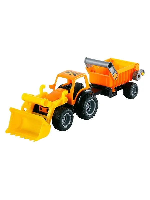 Cavallino Toys - Tractor with Front Loader and Trailer