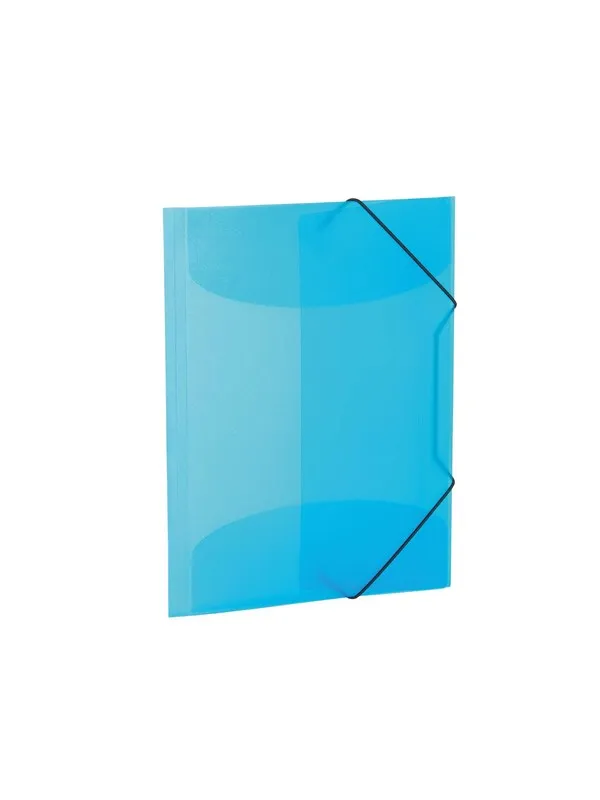 HERMA Elasticated folder A4 PP translucent light blue