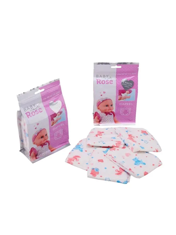 Baby Rose Nappies in Bag 5pcs.