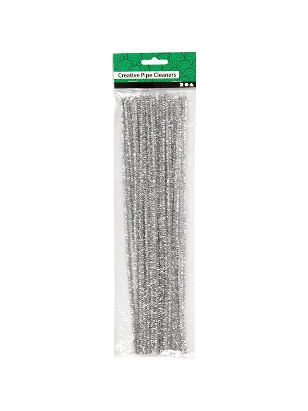 Creativ Company - Chenille Silver 30cm 24pcs.