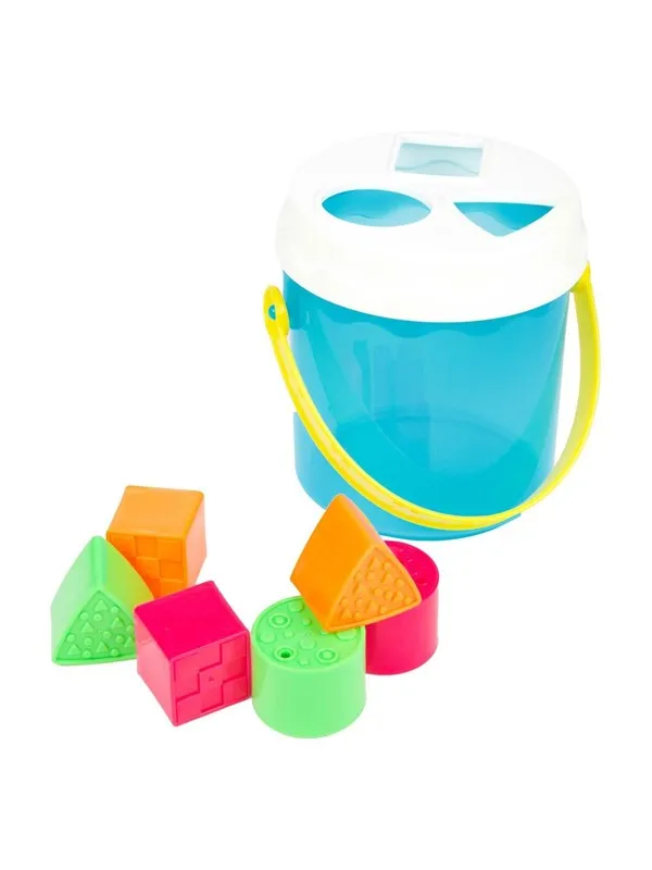 Toi-Toys Little Stars Baby Shape Sorter Bucket with 6 Block