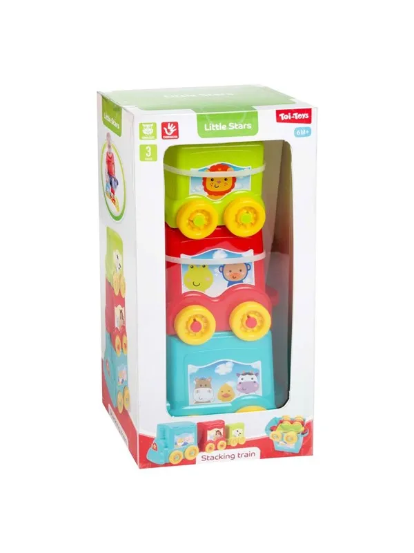 Toi-Toys Little Stars Baby Stacking Tower Train 3pcs.