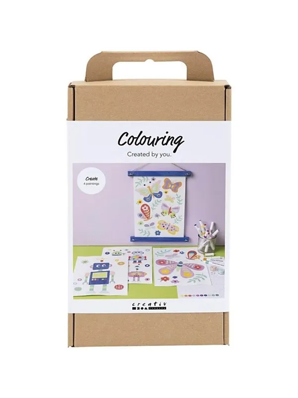 Creativ Company Craft Kit Colouring Butterfly and Robot