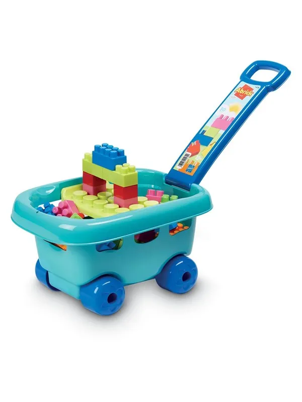 Ecoiffier - Abrick Building Blocks in Storage Cart 30 pcs.