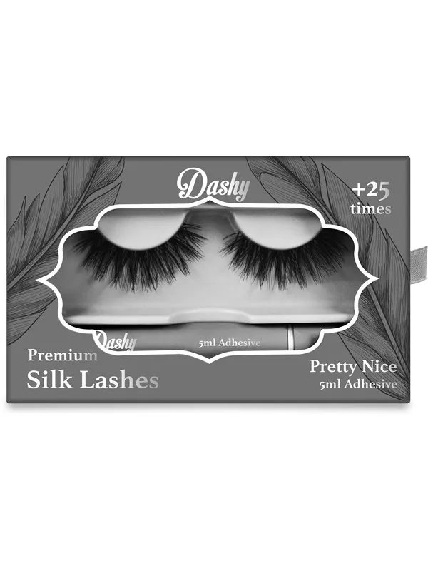 Dashy Premium Silk Lashes + 5 ml Adhesive Pretty Nice