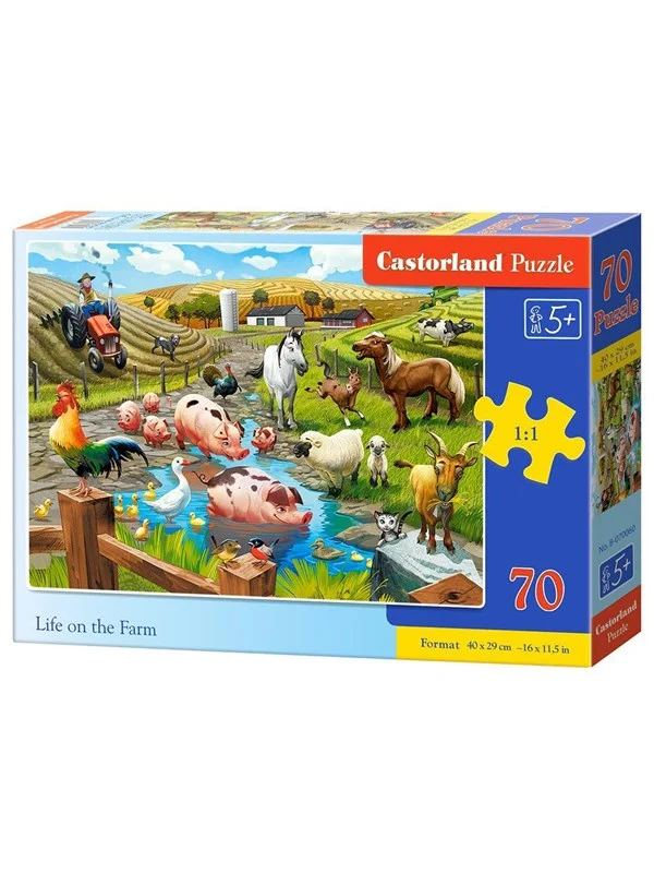 Castorland Farm Life Puzzle - 70 Pcs - 5+ Years Gulv
