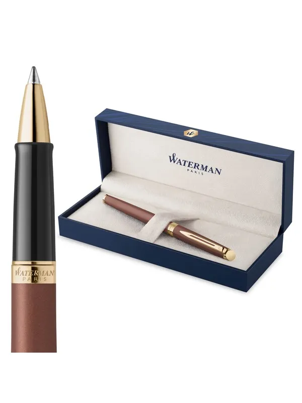 Waterman Hémisphère Rollerball Pen | Copper Red (The Understated Edit Collection) | Fine Point with Black Ink | Gift Box