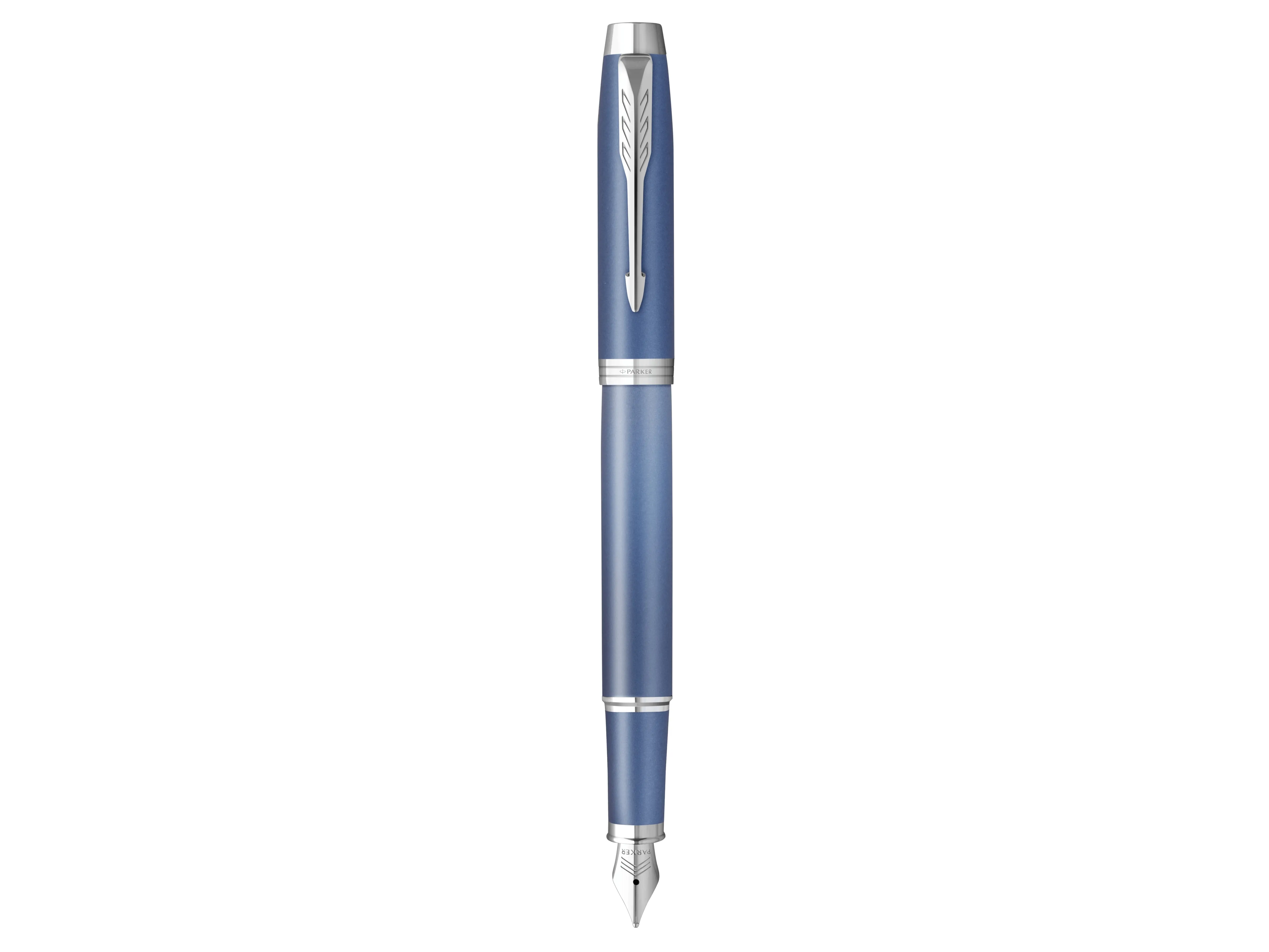 Parker IM Writing Rituals Fountain Pen Peaceful Blue Finish with Gradient & Chrome Trims Medium Nib Blue Ink Gift Box