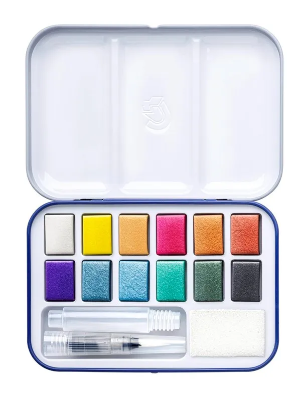 Staedtler Watercolour pans metallic DJ 12x