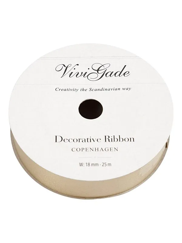 Creativ Company - Gift ribbon Matt Gold 25m
