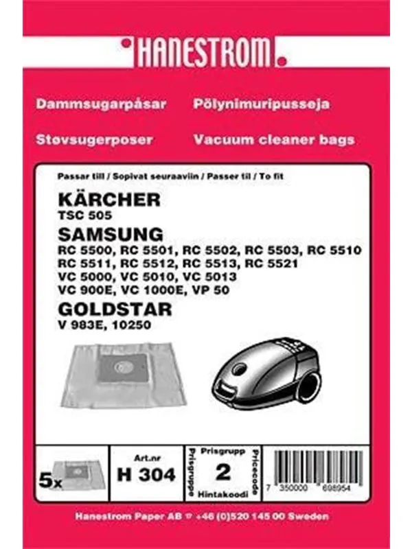 hanestroem Vacuum Cleaner Bags - 5 pcs