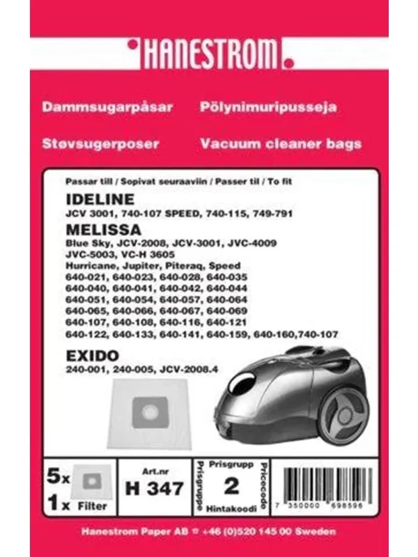 hanestroem Vacuum Cleaner Bags - 5 pcs