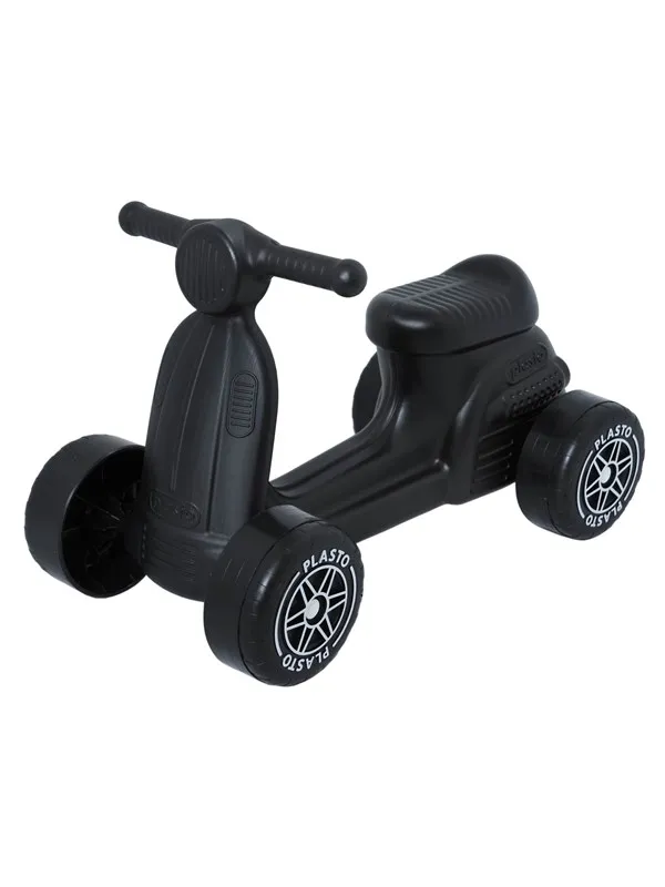 Plasto  Scooter with silent wheels black