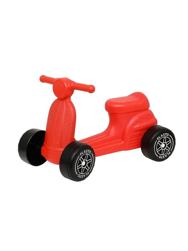 Plasto  Scooter with silent wheels red