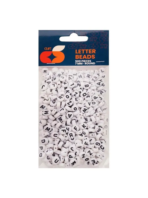 Colorations - Round Letter Beads 500pcs.