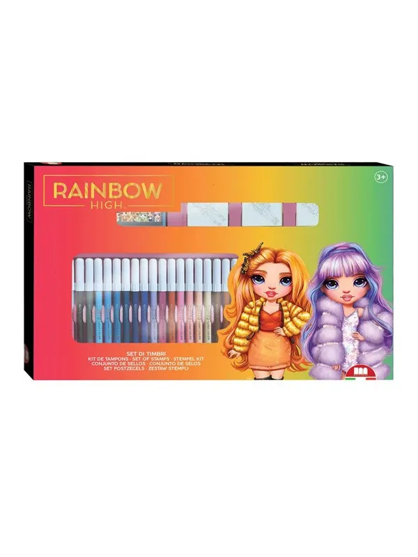 Multiprint - Rainbow High Color Set with Stamps 41 pcs.