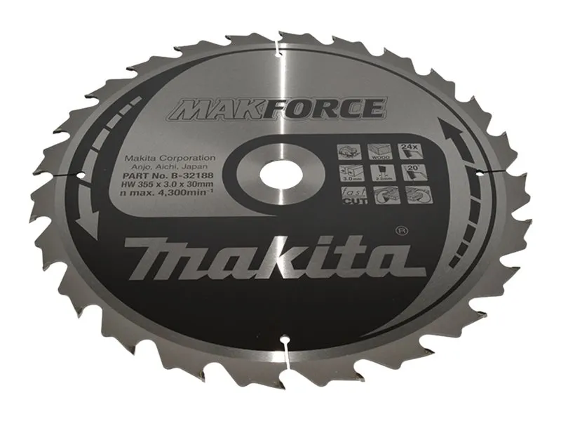 Makita B-32188 MAKFORCE Circular Saw Blade - for Wood