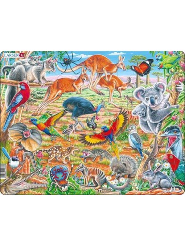 Larsen Puzzles Puzzle Australian animals - 60 pieces Maxi (36.5x28.5cm) Gulv