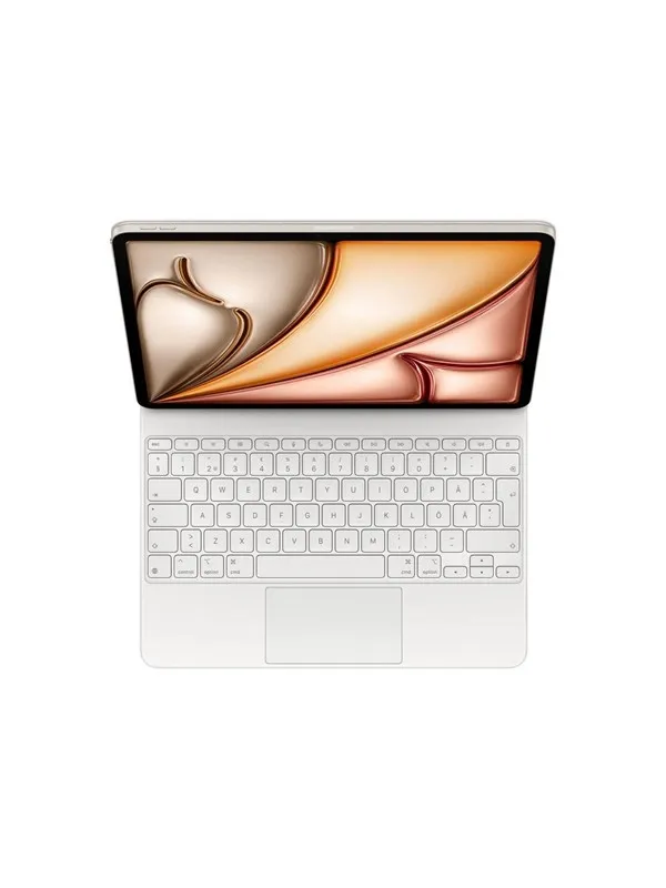 Apple Magic Keyboard for iPad Air 13" M4 | M3 | M2 - Swedish - White - Tastatur & Foliosett - Svensk - Hvit