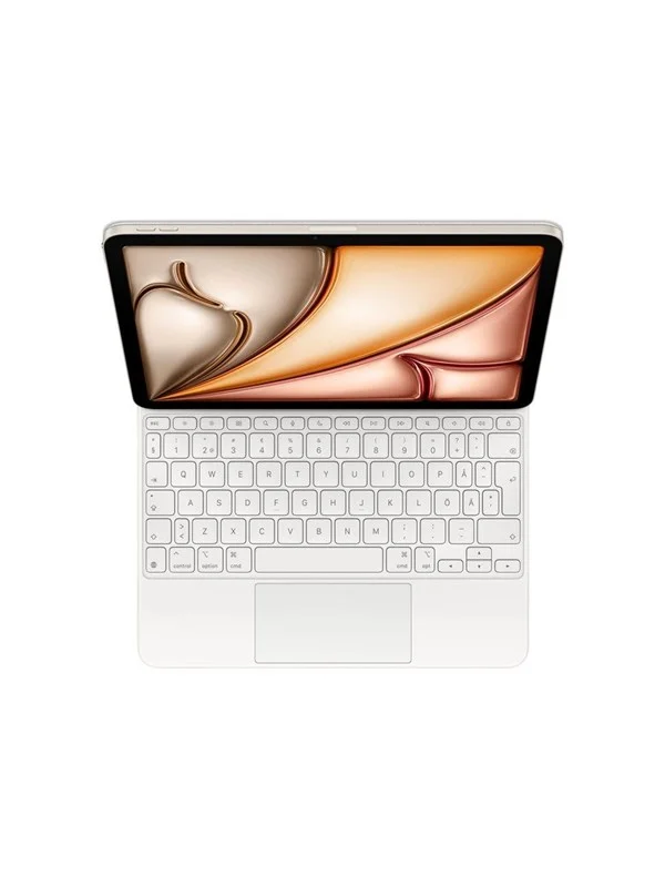 Apple Magic Keyboard for iPad Air 11" M4 | M3 | M2 - Swedish - White - Tastatur & Foliosett - Svensk - Hvit