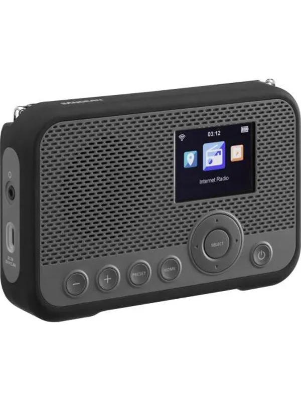 Sangean WFR-39 Portable Internet Radio - DAB/DAB+ - Svart