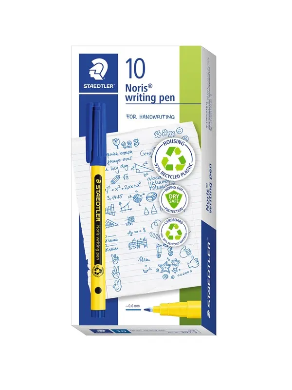 Staedtler Fineliner Noris writing pen 10 pcs  green
