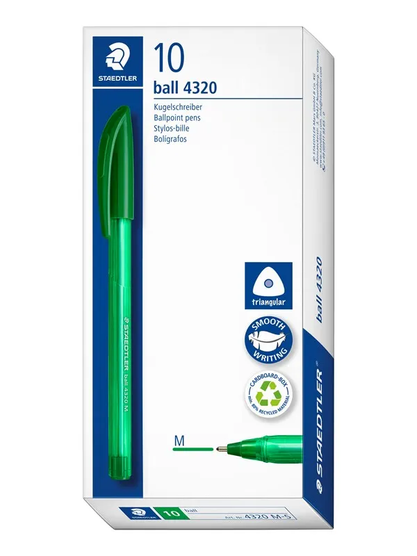 Staedtler Ballpoint pen ball 4320 10 pcs M green
