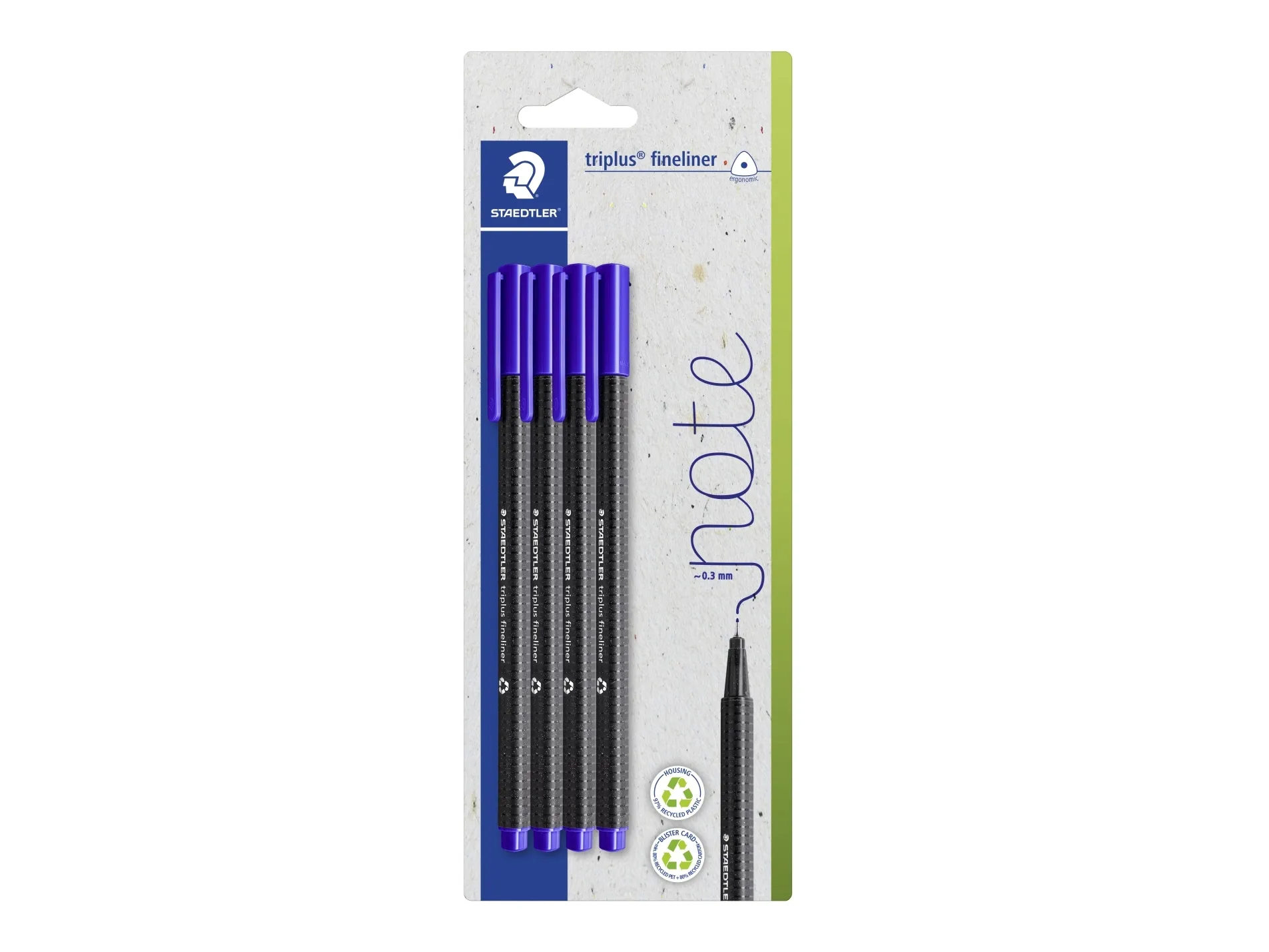 Staedtler Fineliner triplus rPP blue 4pc Bl