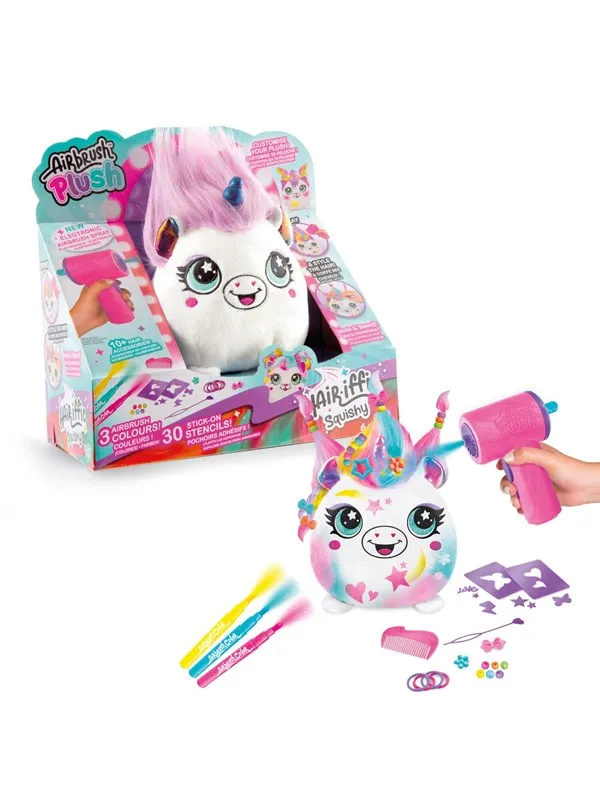 Airbrush Plush Hair'iffic 17cm Squish Pal-Princess