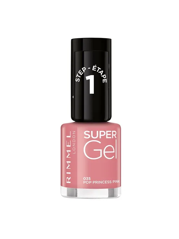 Rimmel Super Gel Nail Polish 035 Pop princess pink 12ml