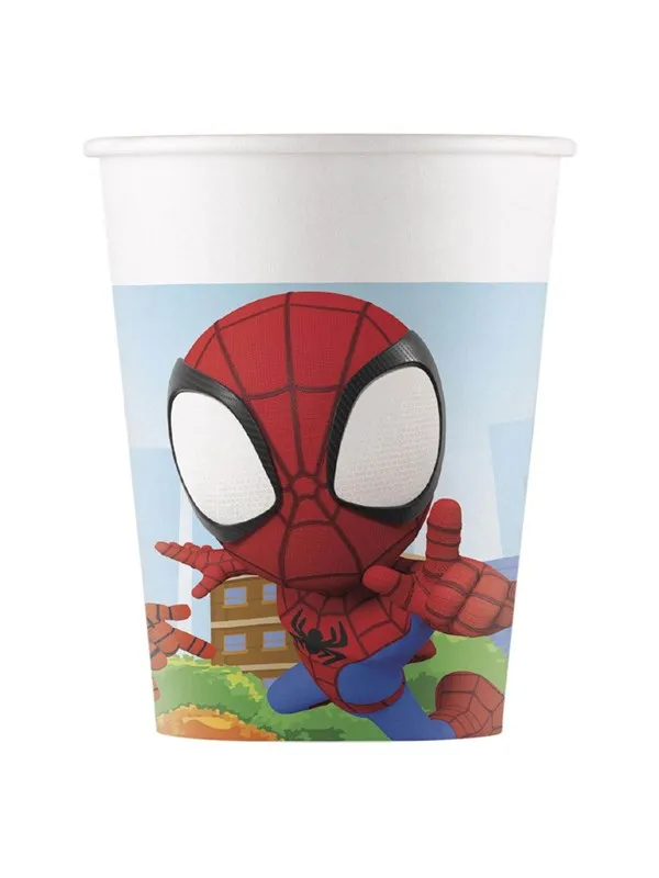 Globos Paper Cups FSC Spidey 8 pcs.