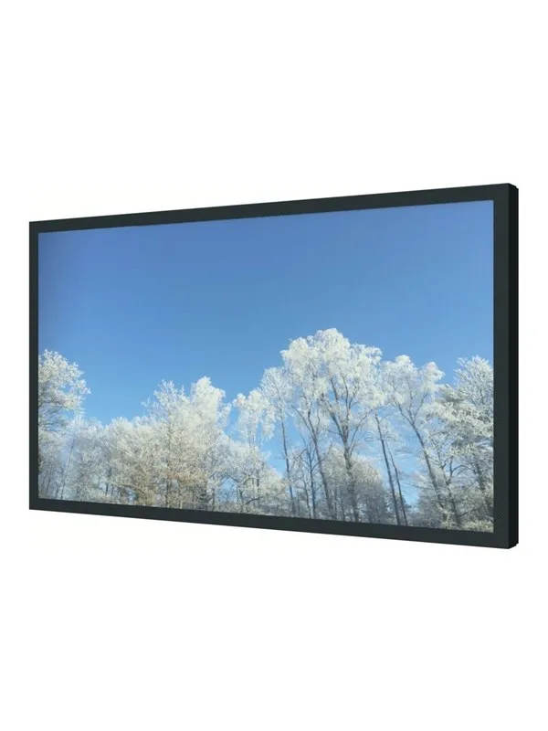 HI-ND Wall Casing EASY mounting kit - landscape - for LCD display - black RAL 9005 - Max - recommended for 65"
