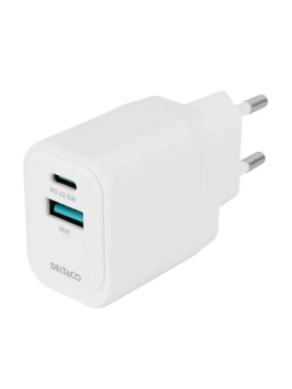 Deltaco USB Wall Charger