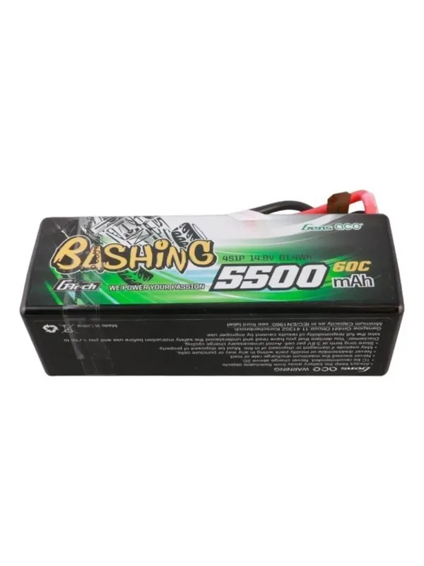Gens ace &Tattu G-Tech 5500mAh 4S1P 14.8V 60C HardCase RC car Lipo Battery