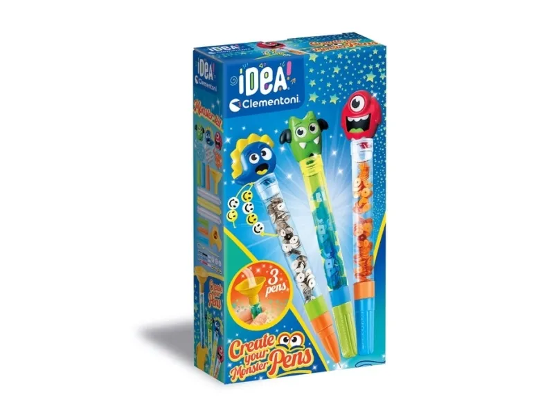 Clementoni Create Your Pens 3-Pack Monster